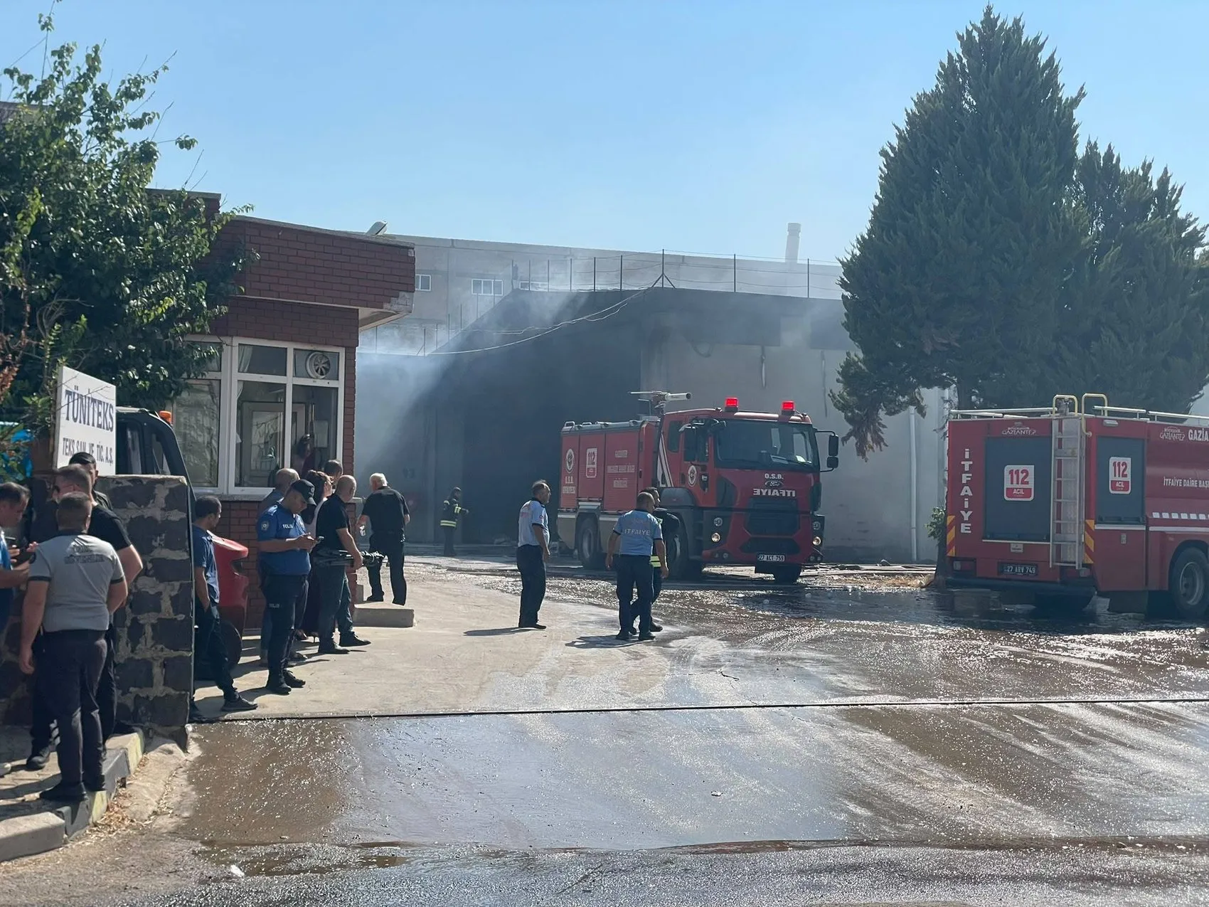 Gaziantep Organize Sanayi Bölgesinde büyük fabrika yangını