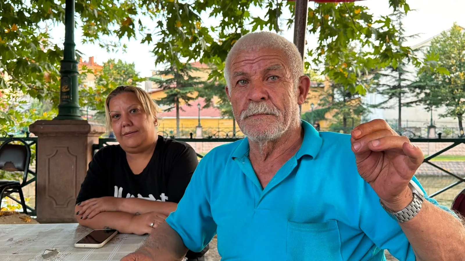 Eskişehir’de dehşet anları Yoldan geçen adamı çaya itti