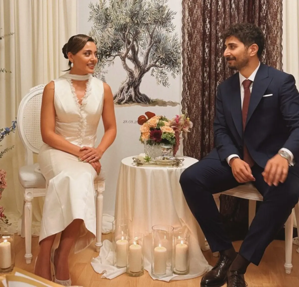 Sıla Türkoğlu ve Ata Ayyıldız nişanlandı! Sade kıyafeti dikkat çekti 1