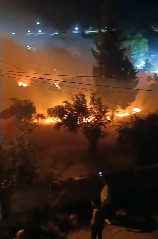 Reyhanlı'da düğün eğlencesi yangına dönüştü