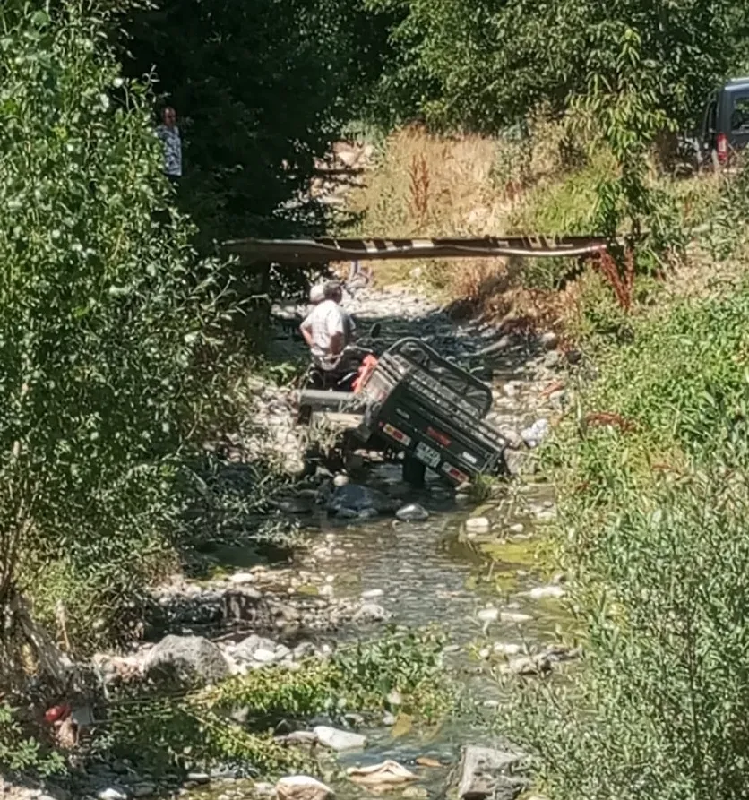 Kayseri'de dedenin can verdiği acı kazadan geriye iki yaralı çocuk kaldı
