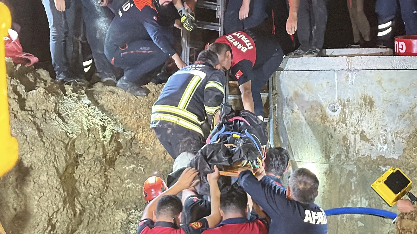 Bartın'da su kuyusunda dehşet dolu iki saat