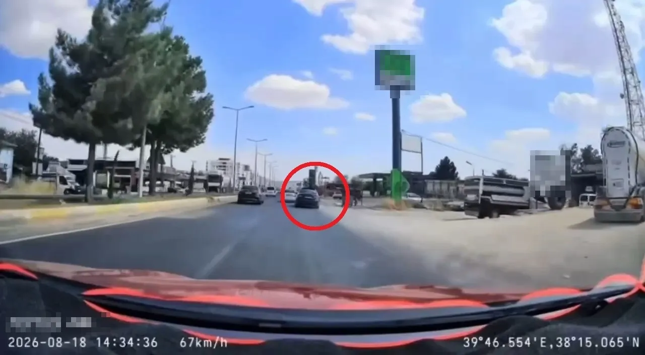 Diyarbakır trafiğinde iki çocuğun ölüme davetiye çıkardığı o anlar
