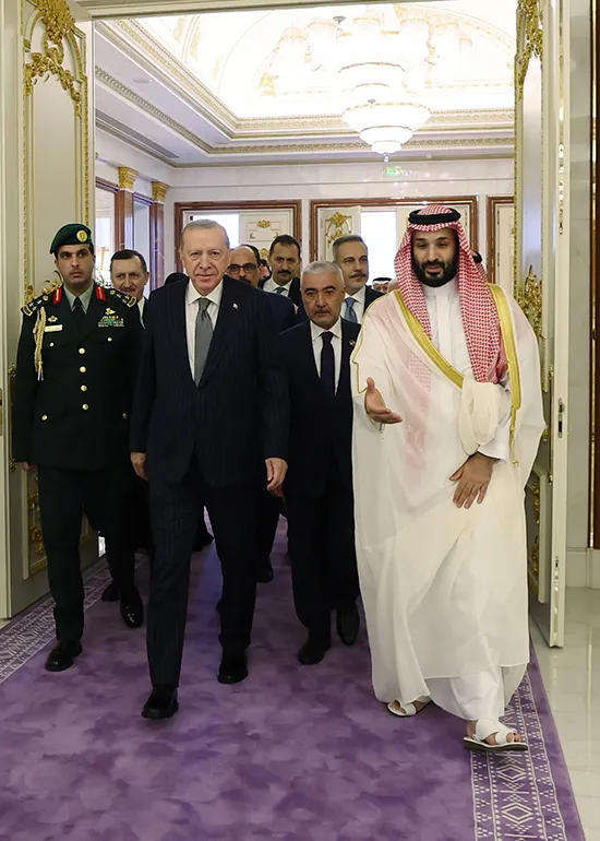 Erdoğan Mekke'de Veliaht Prens Selman ile buluştu
