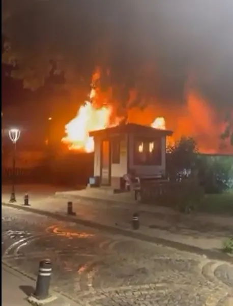 Tokat'ta asırlık Pervane Hamamı'nda yangın paniği