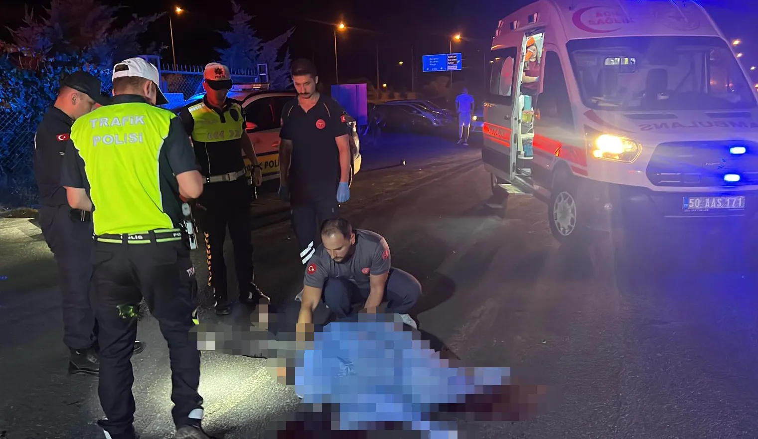Nevşehir'de feci kaza Yaya hayatını kaybetti
