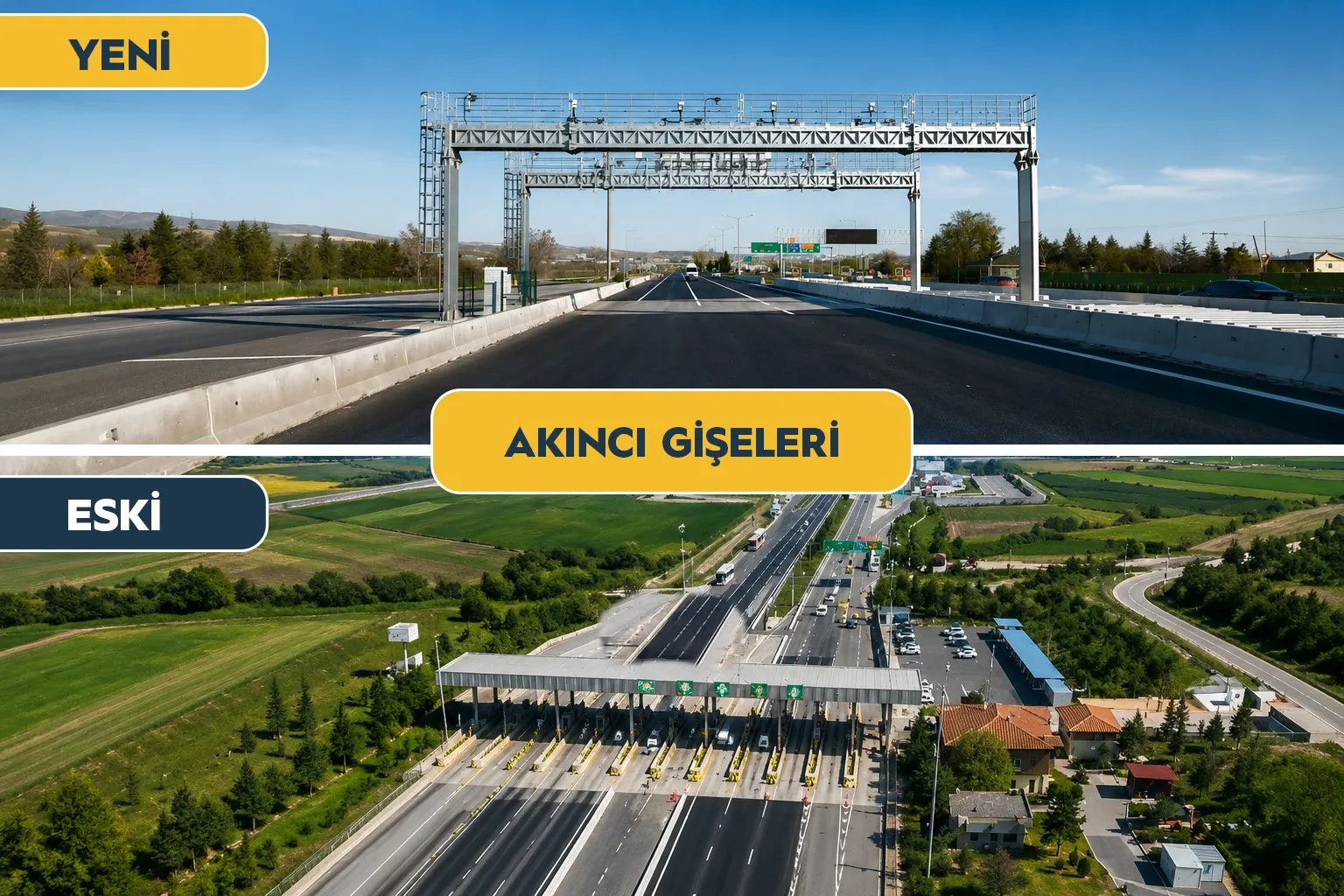Ankara'da Akıncı gişeleri tarihe karışıyor, bariyerler sökülüyor