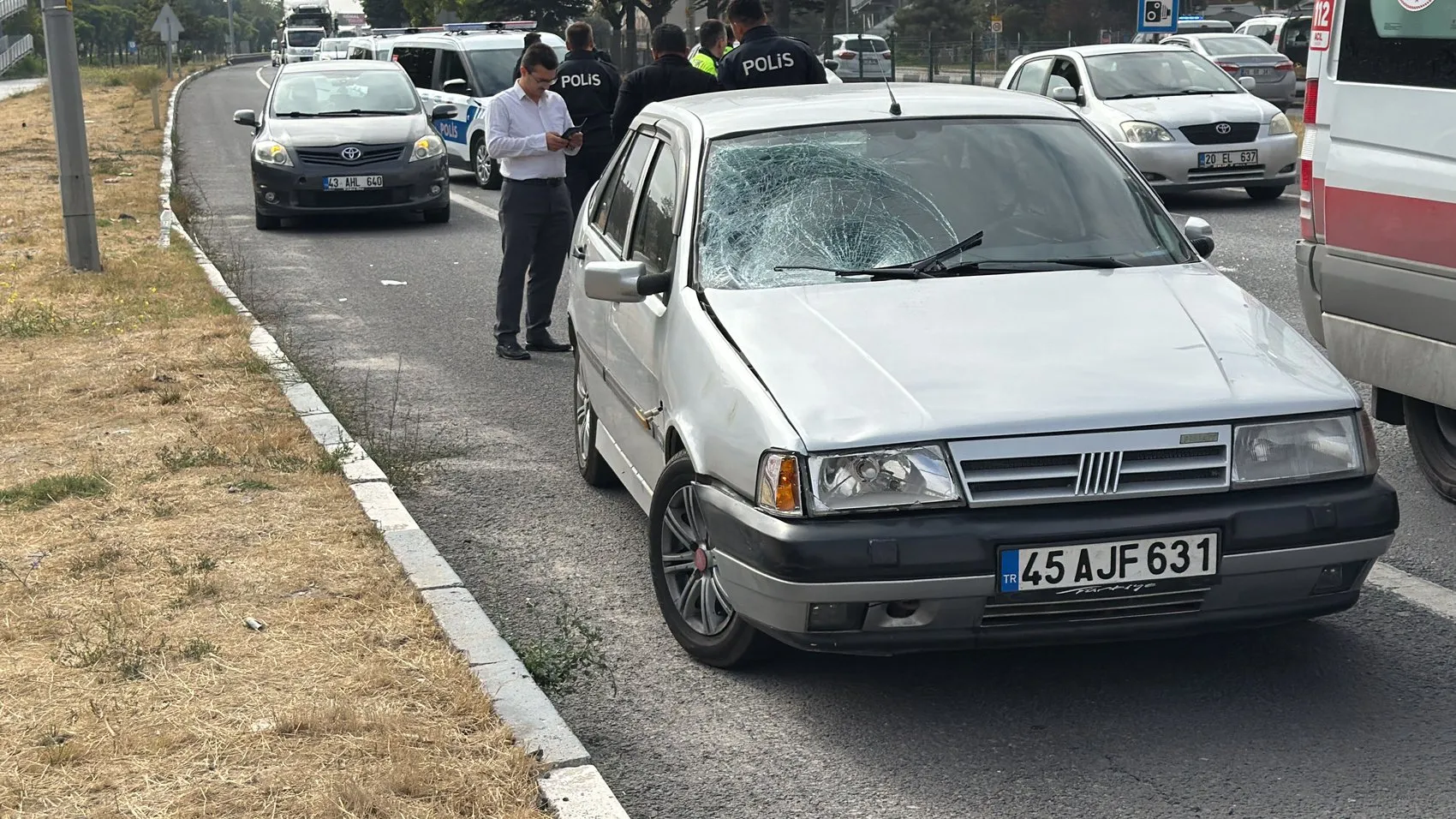 Kütahya'da çevre yolunda korku dolu anlar: İki yaya hastanelik oldu