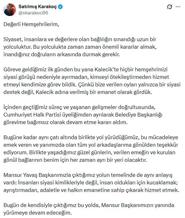 Ankara siyasetinde deprem etkisi: Altı ilçe belediye başkanı CHP ile yollarını ayırdı