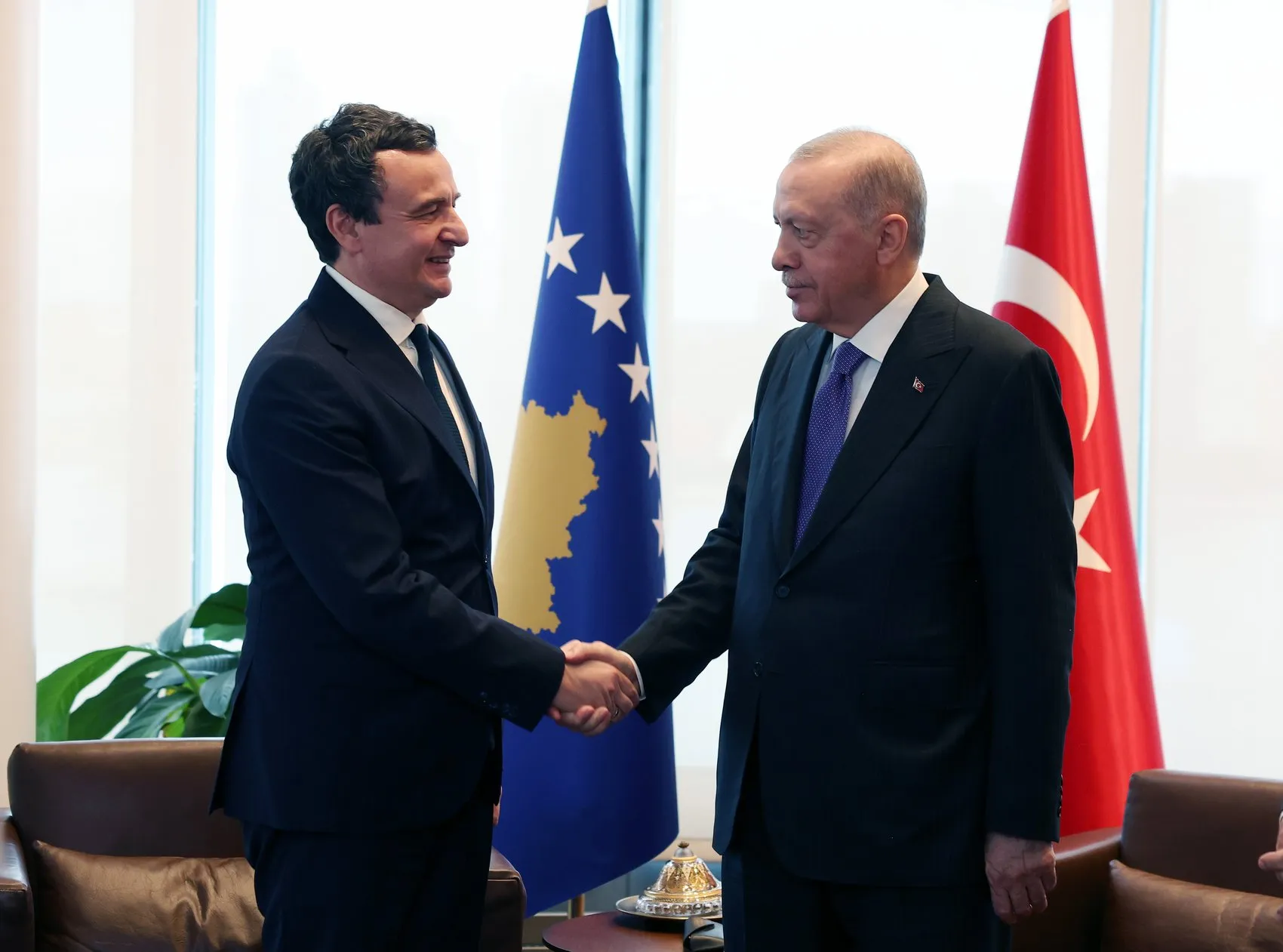 New York'ta kritik diplomasi: Erdoğan ve Kurti Türkevi'nde buluştu