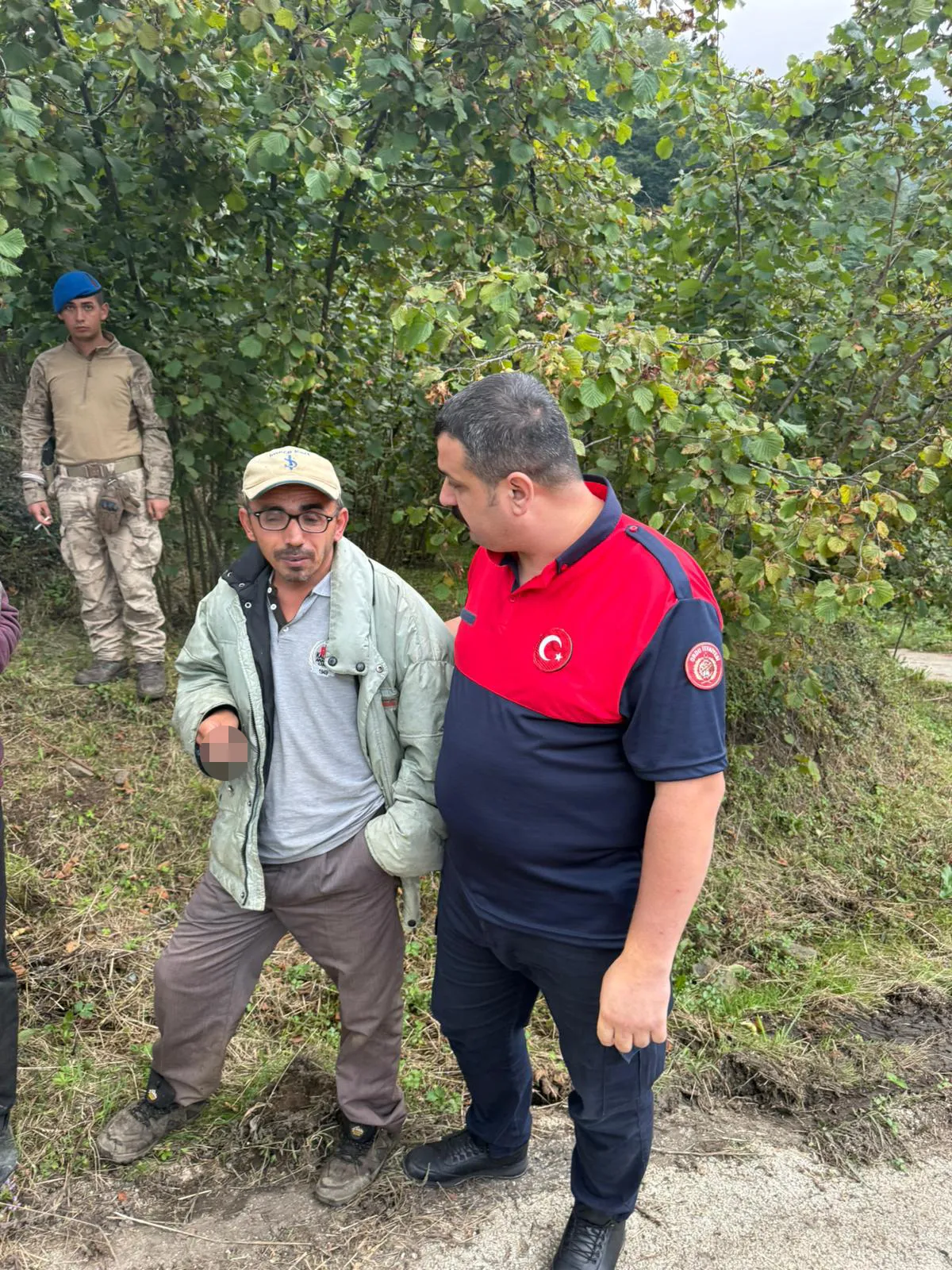 Kumru'da korkulu bekleyiş mutlu sonla bitti: Kayıp şahıs fındık bahçesinde bulundu