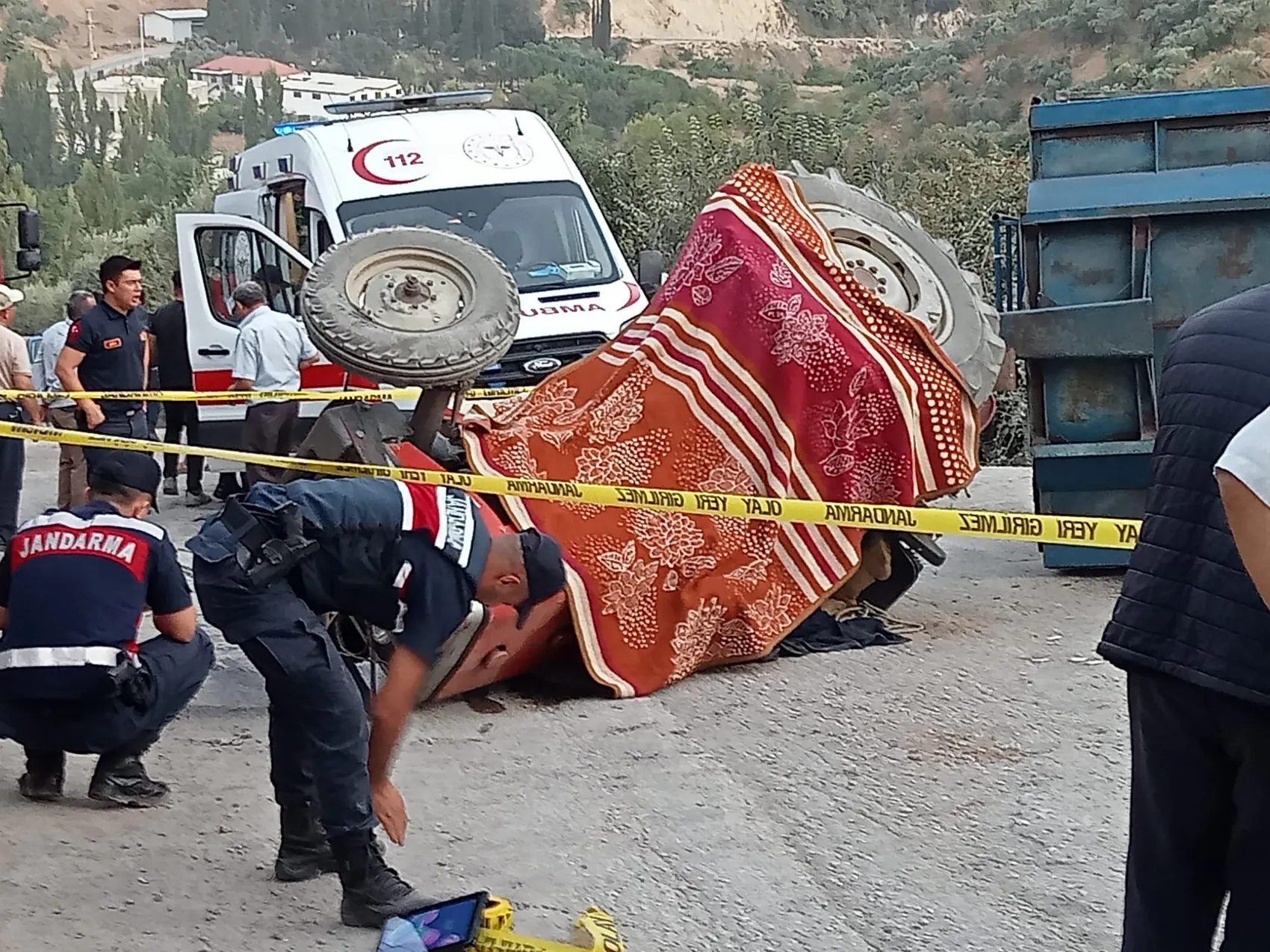 Köşk'te traktör faciası: Yokuş aşağı ilerlerken direksiyon hakimiyetini kaybetti