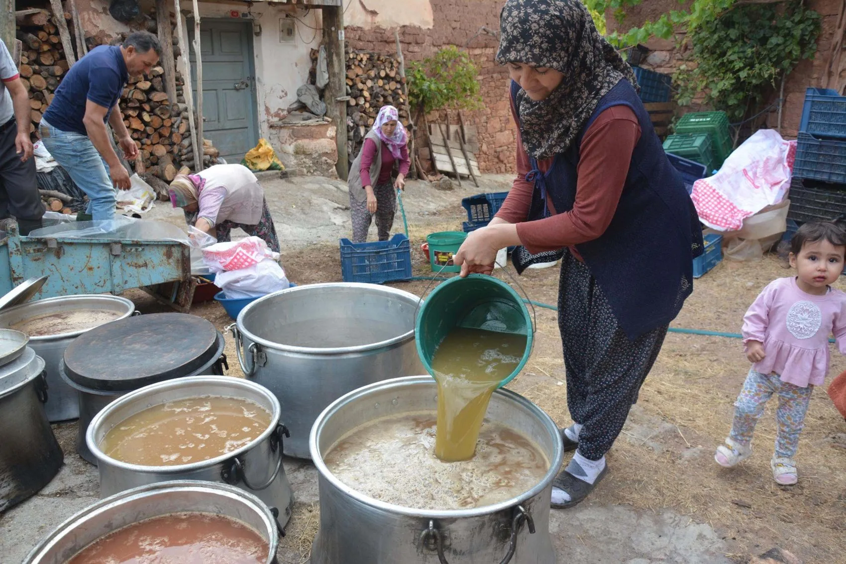 Manisa'da asırlık gelenek: Şekerin olmadığı yılların şifa kaynağı pekmez imeceyle üretiliyor