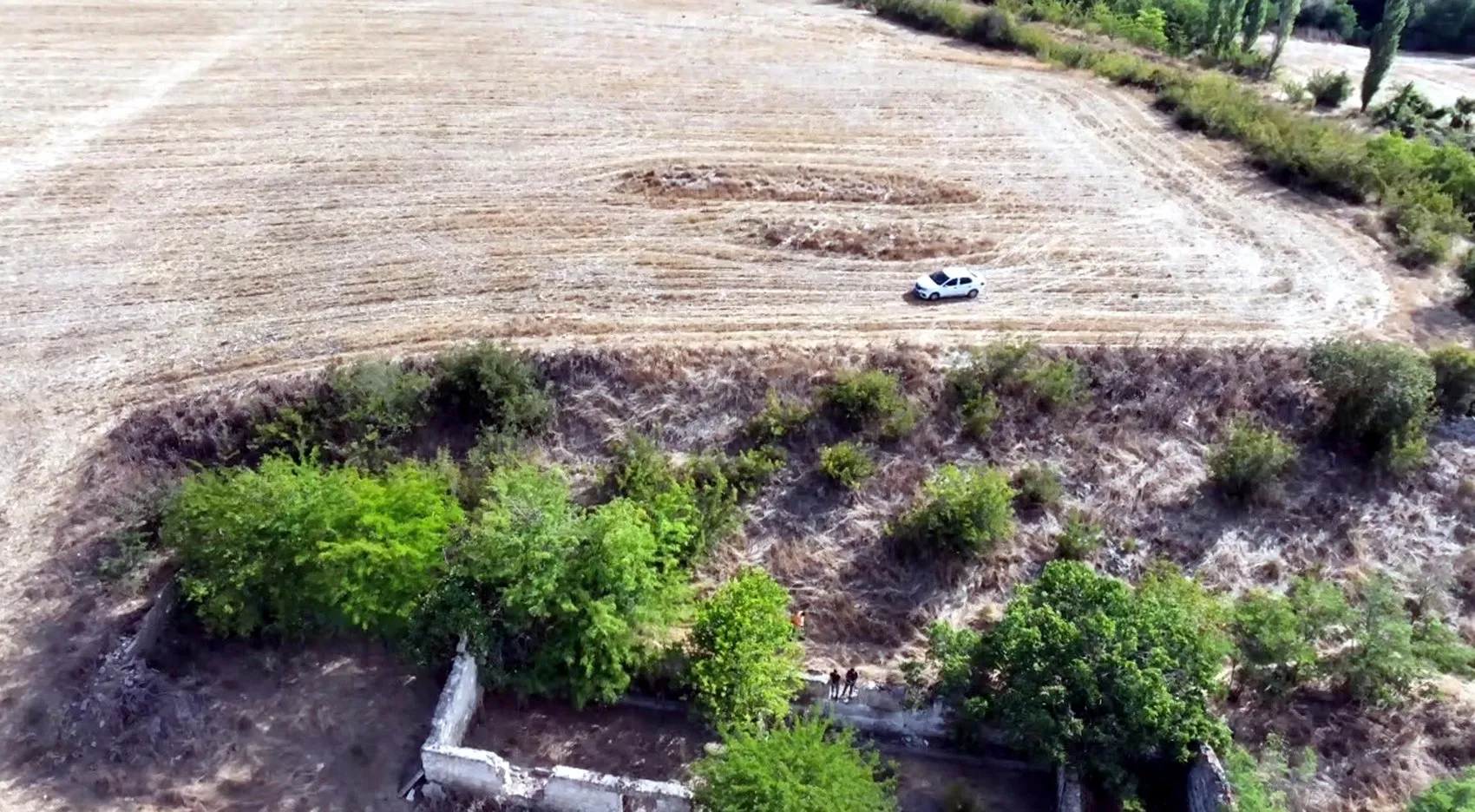Şeytandere'de define hayalleri hüsranla bitti: Dronla izlendiler