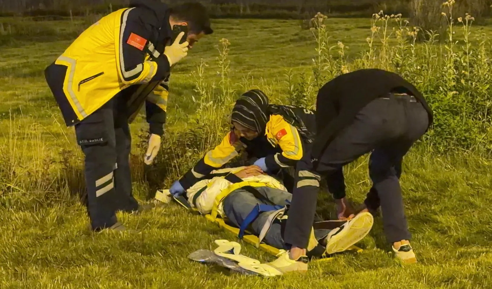 Palandöken'de gece yarısı dehşeti: Kontrolden çıkan araç hurdaya döndü