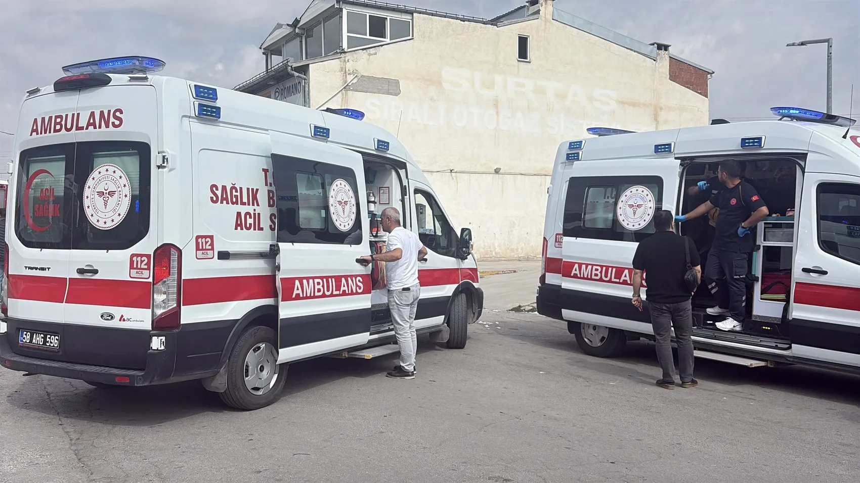 Sivas'ta rutin LPG tankı değişimi kabusa döndü: 5 yaralı