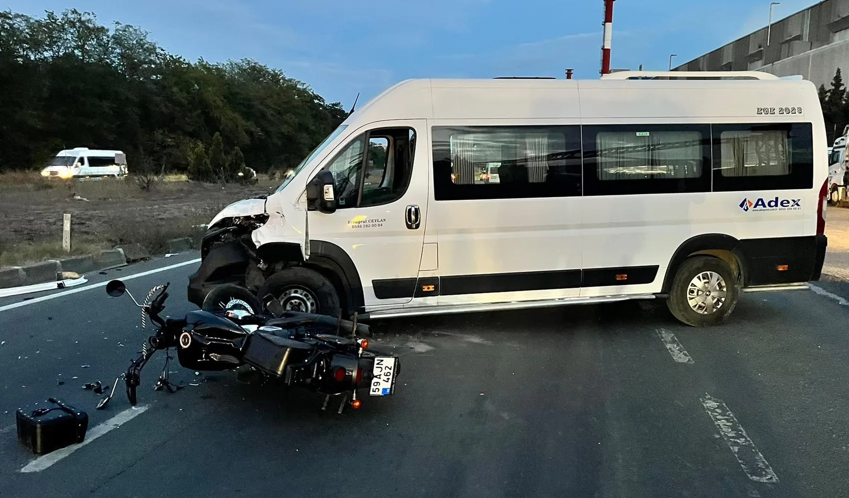 Ergene'de acı veda: Genç motosiklet sürücüsü kazada yaşamını yitirdi