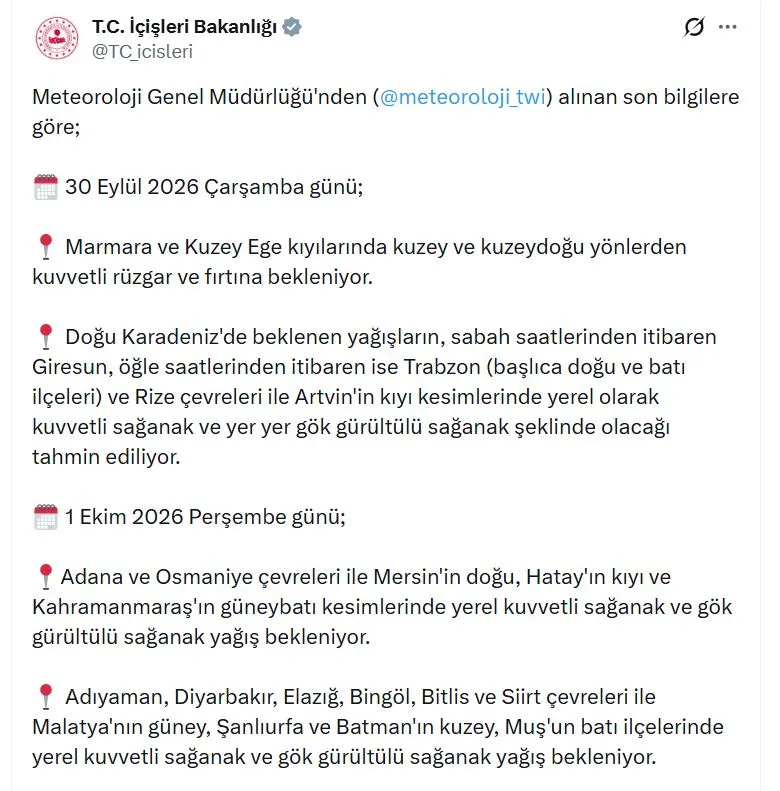 Meteorolojiden kritik uyarı: Türkiye genelinde fırtına ve sel alarmı verildi