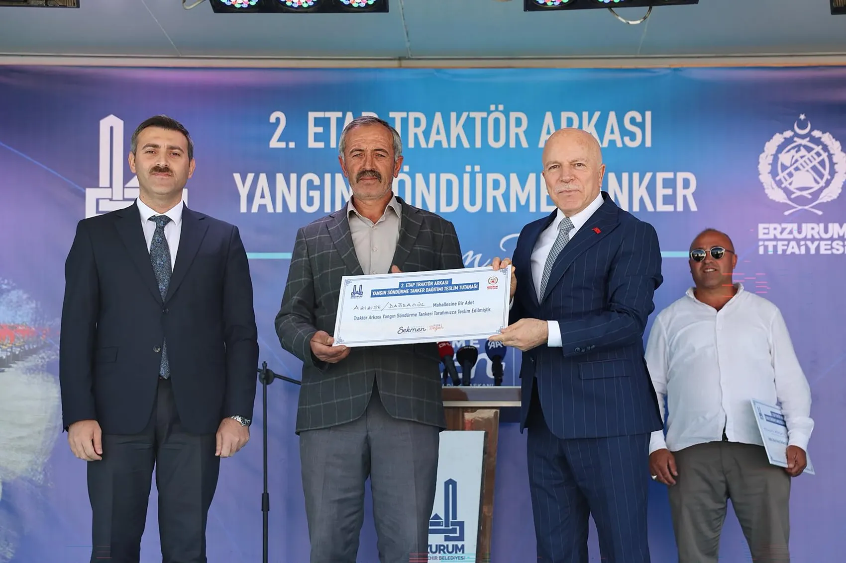 Erzurum'un kırsalında yangın korkusuna karşı 60 milyon liralık dev önlem