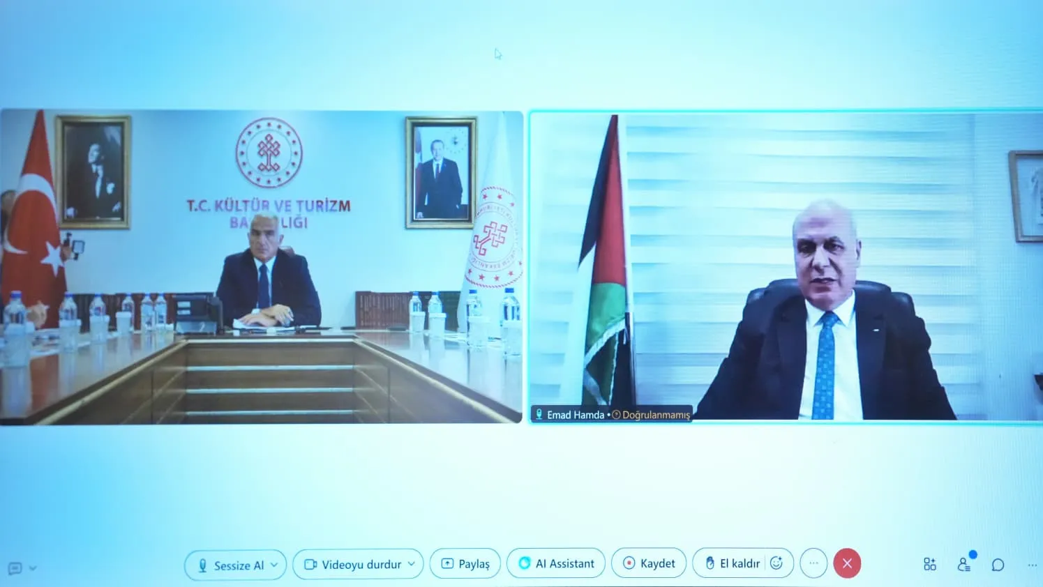 Ankara ve Ramallah arasında kültür köprüsü: Ortak miras için yeni dönem