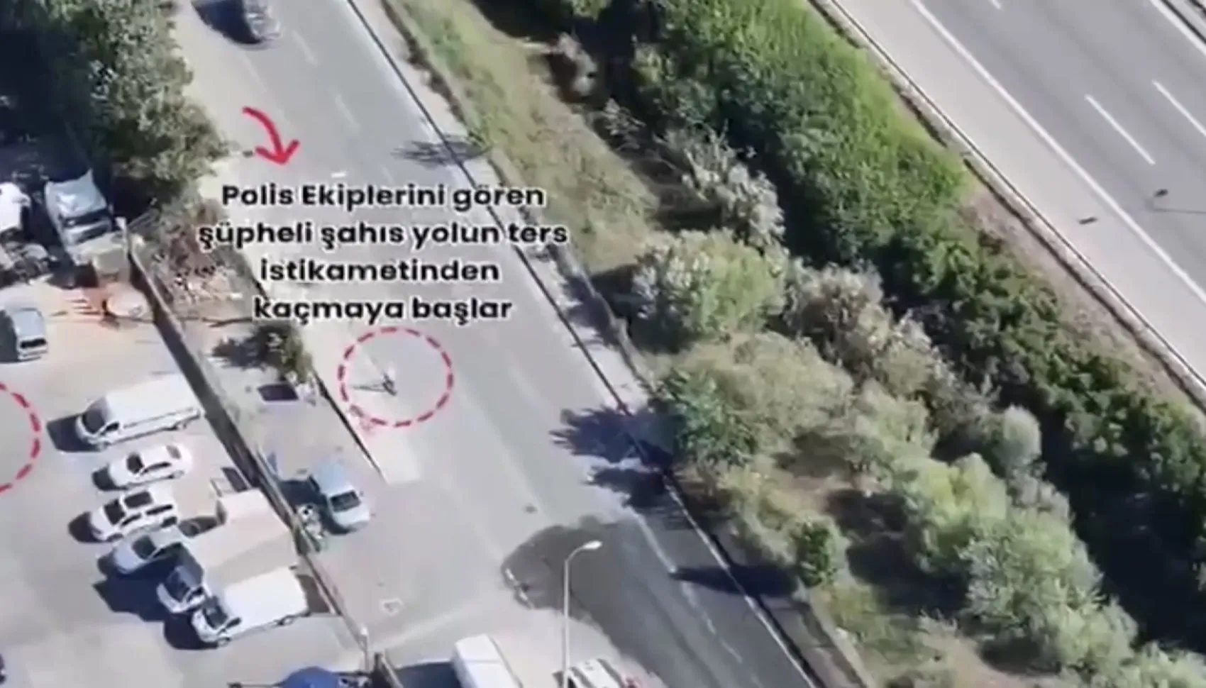 Polis ekiplerini skuterle peşinden koşturdu: 54 suç kaydı olan şüpheli dronla yakalandı
