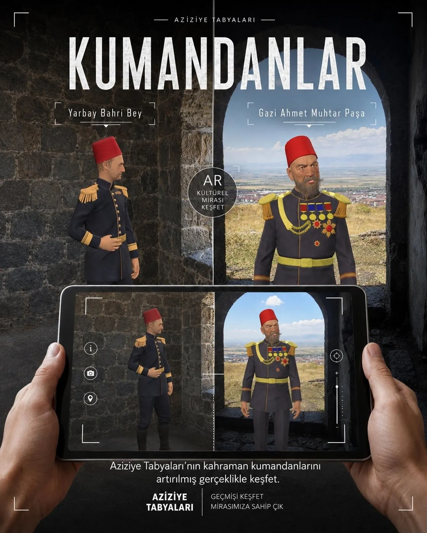 Erzurum'un kahramanlık destanı dijital dünyaya taşınıyor: Tarihi tabyalar MİPSAR ile yeniden canlanacak