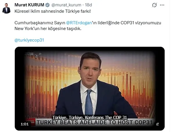 New York sokaklarında Türkiye rüzgarı: COP31 vizyonu dünya sahnesine taşındı