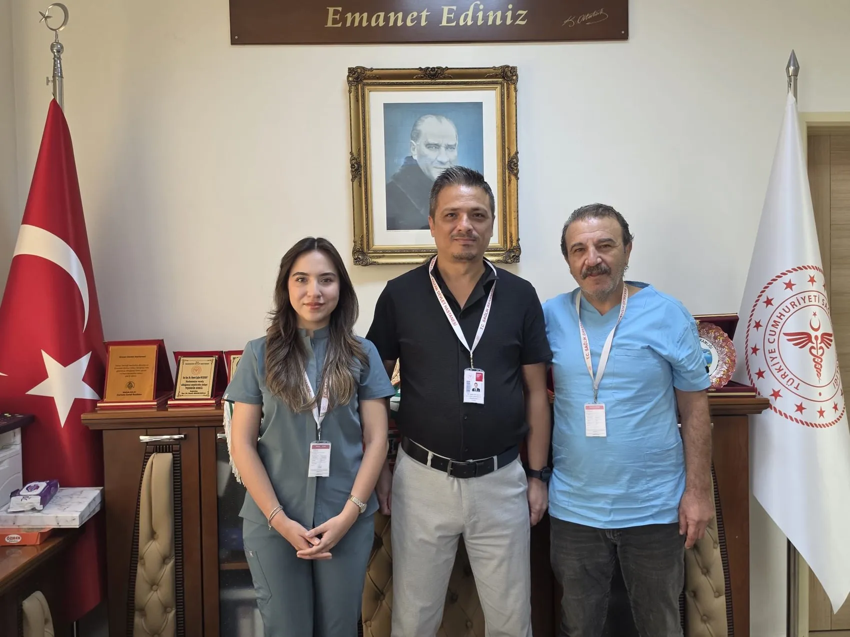 Kozan'da duygulandıran tesadüf: İlk nefesini aldığı hastanede şimdi şifa dağıtıyor
