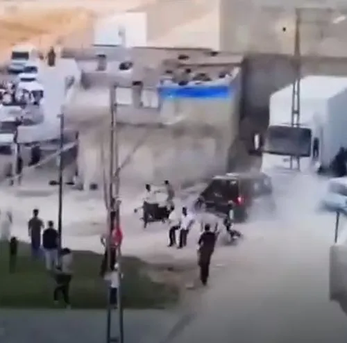 Gaziantep'te dehşet anları: Kavgaya aracıyla daldı, ortalık savaş alanına döndü