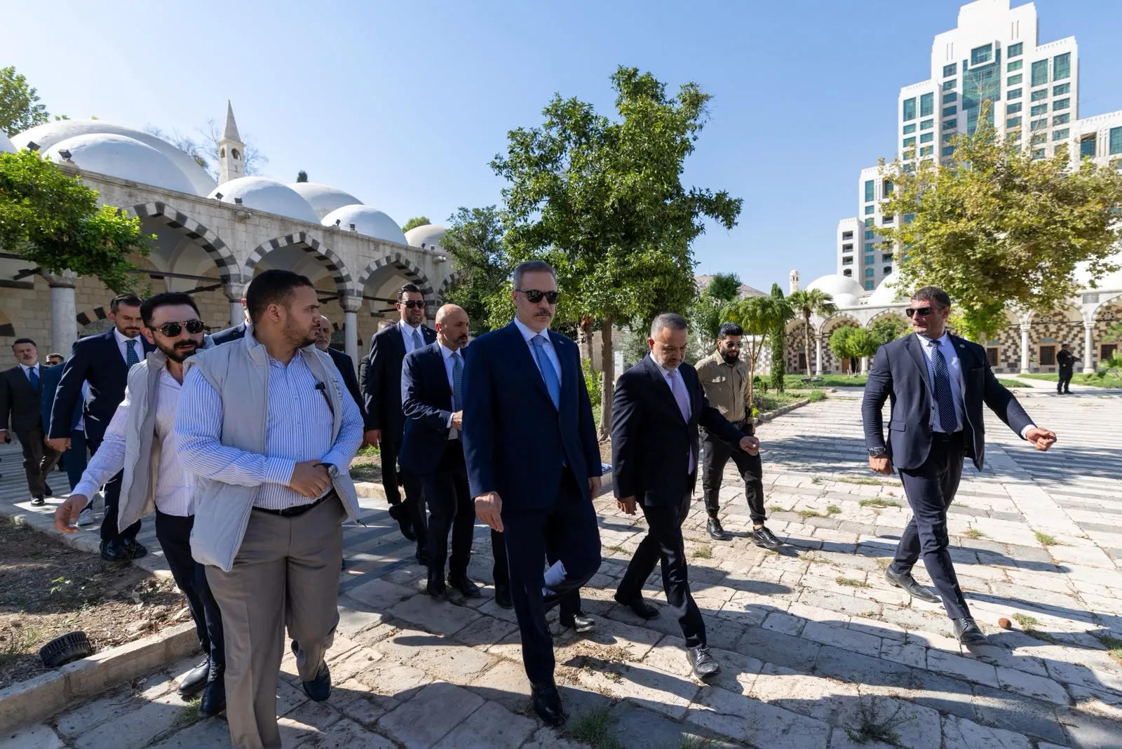 Hakan Fidan'ın Şam temaslarında tarihi duraklar öne çıktı