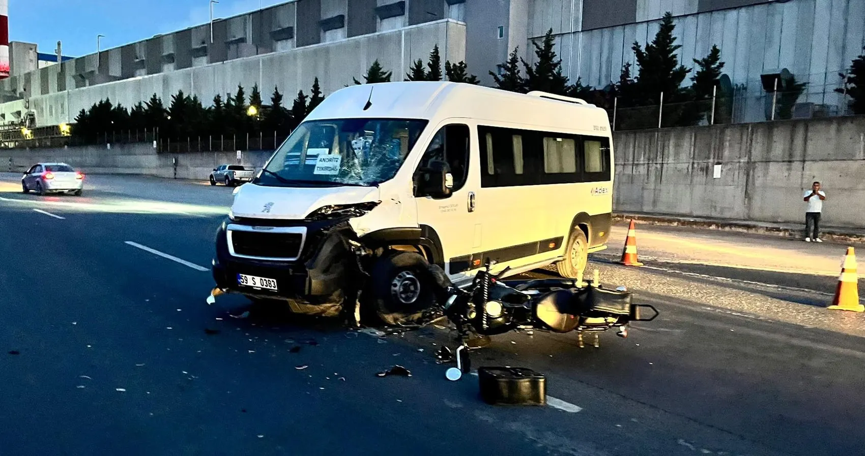 Ergene'de acı veda: Genç motosiklet sürücüsü kazada yaşamını yitirdi