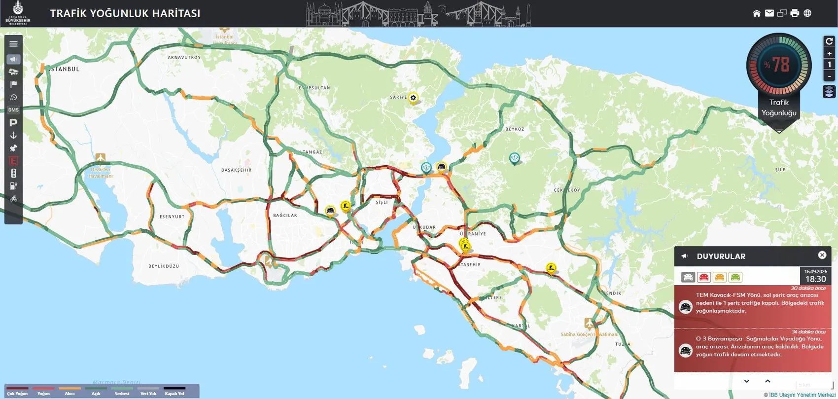 İstanbul trafiğinde akşam kabusu: İlerlemek imkansız hale geldi