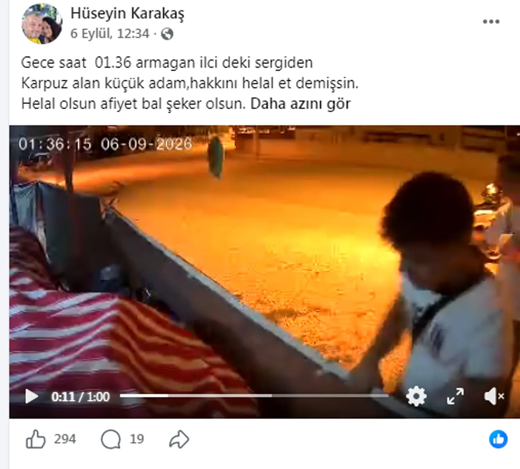 Burdur'da gece yarısı karpuz sergisinde şaşırtan anlar: Helallik dileyip gittiler