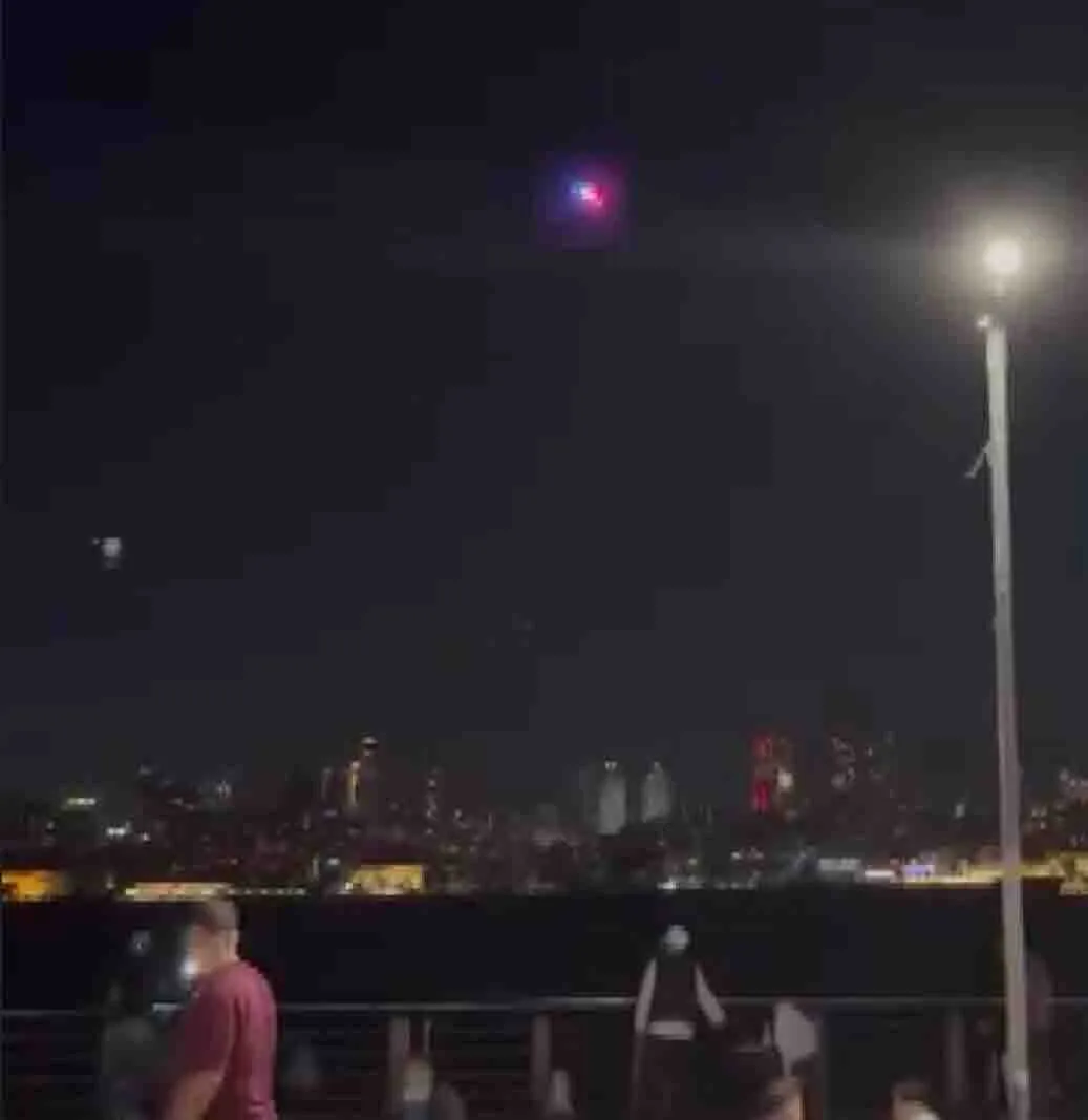 Üsküdar sahilinde beklenmedik misafir: Polis dronu havadan müdahale etti