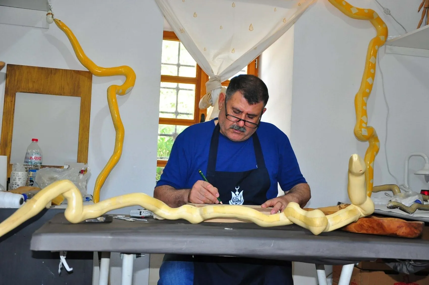 Böbreğini ağabeyine vererek hayata bağladı: Şimdi ise doğanın atıklarını sanat eserine dönüştürüyor