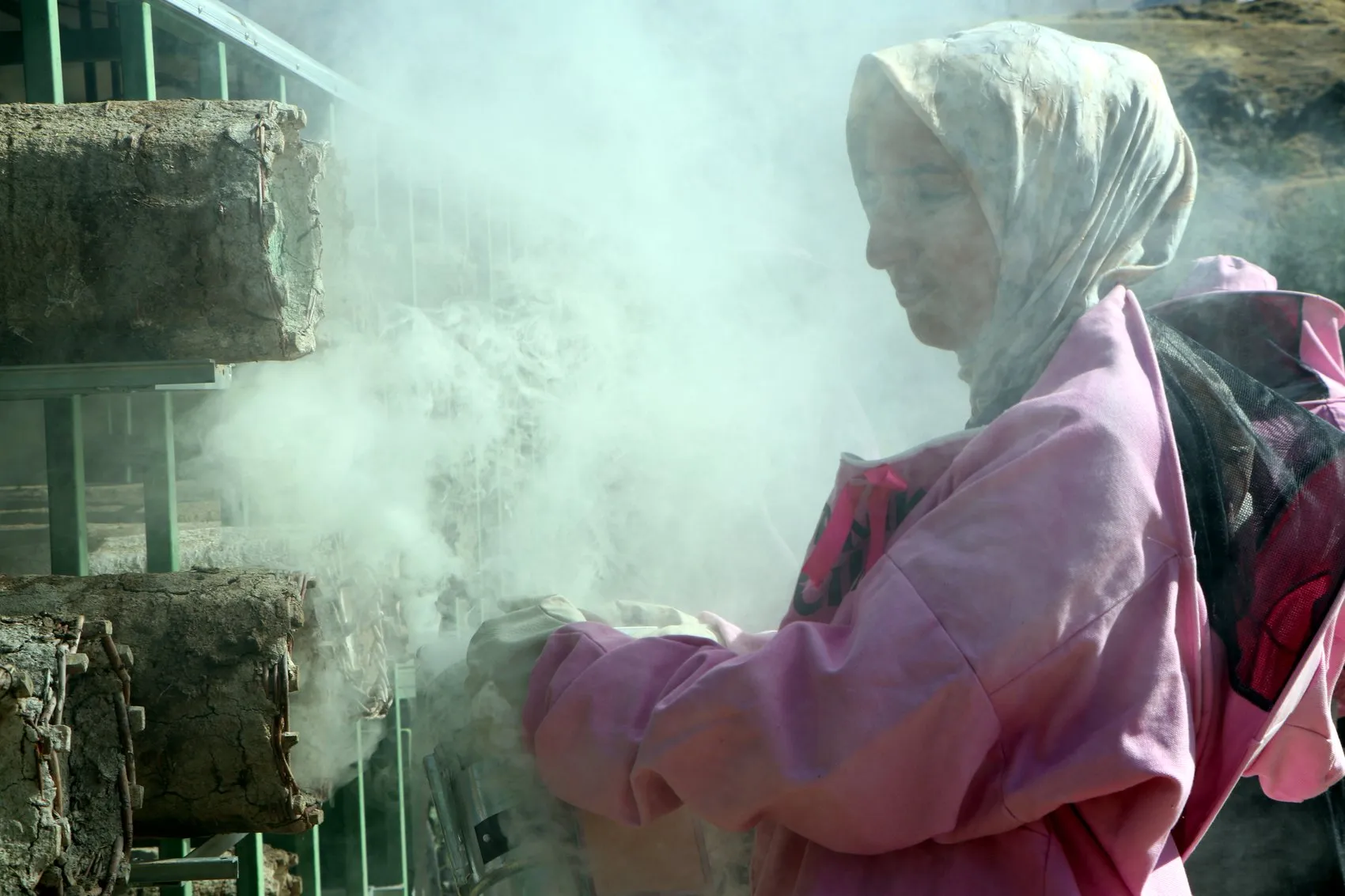 Artos Dağı'nın Pembe Maskeli Kadınları: Geleneksel Kara Kovan Balında Hasat Heyecanı