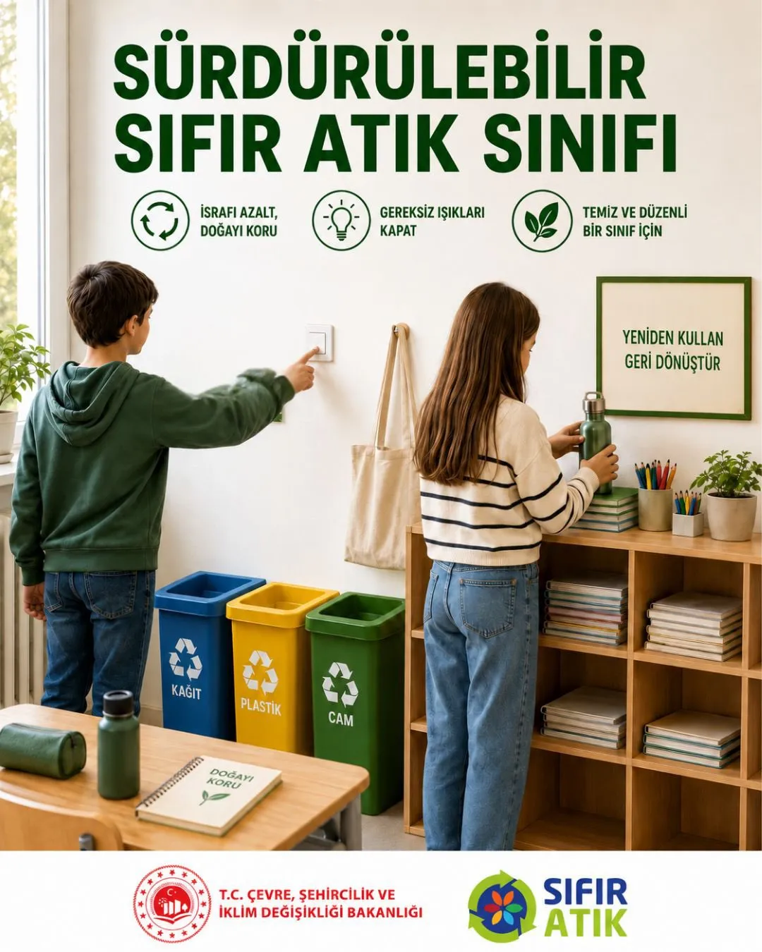 Okullarda yeni dönem başlıyor: Sıfır Atık kahramanları sınıflarda görev başında