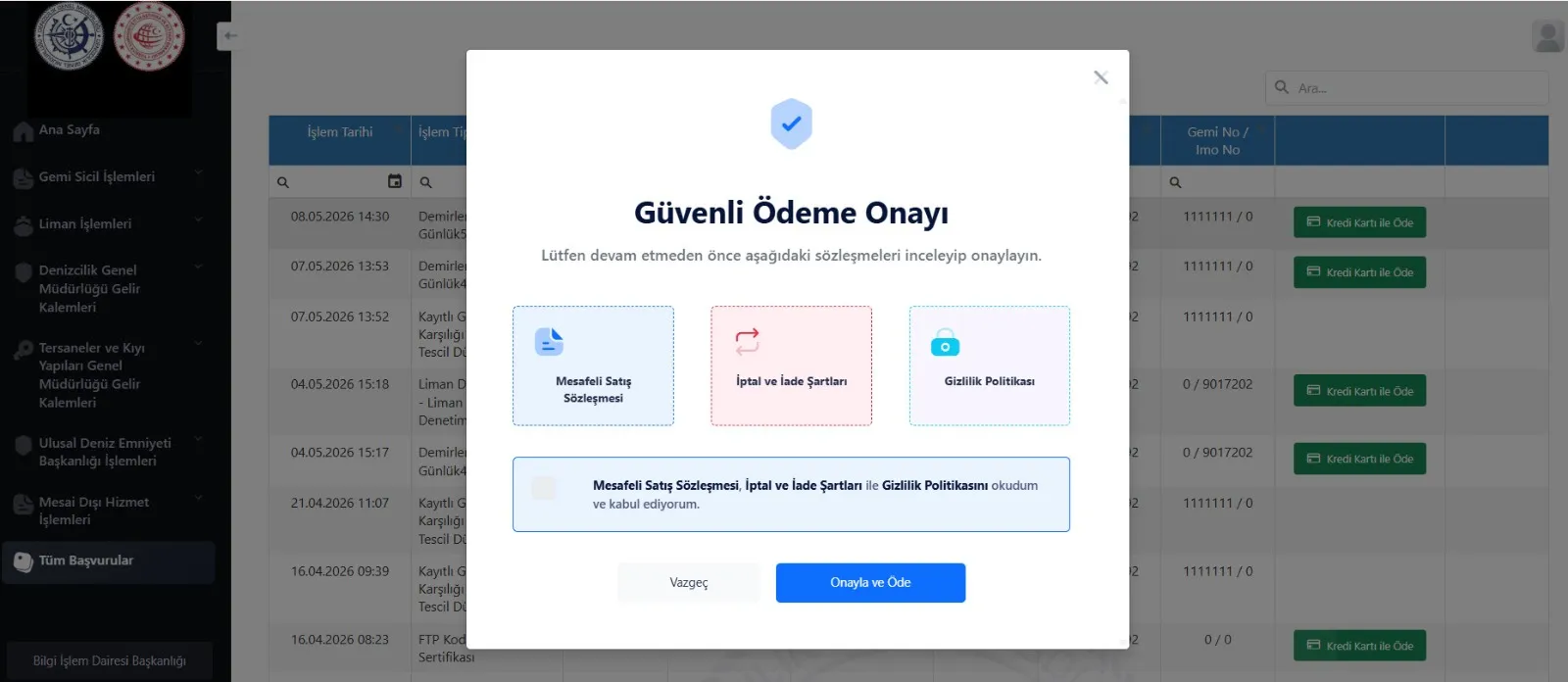 Denizcilikte sıra bekleme çilesi sona eriyor: Ödemeler artık tek tıkla tamamlanıyor