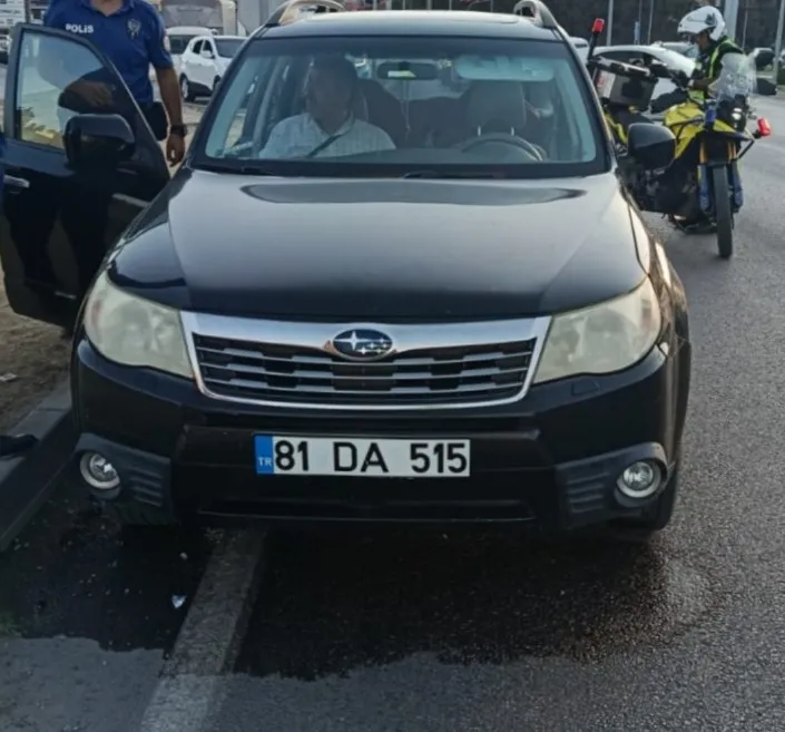 Namal Kavşağı'nda dehşet anları: Güvenlik kamerasına yansıyan kaza ağır yaraladı