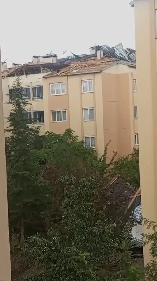 Bingöl'de fırtına dehşeti: Çatılar uçtu, görüş mesafesi sıfıra indi