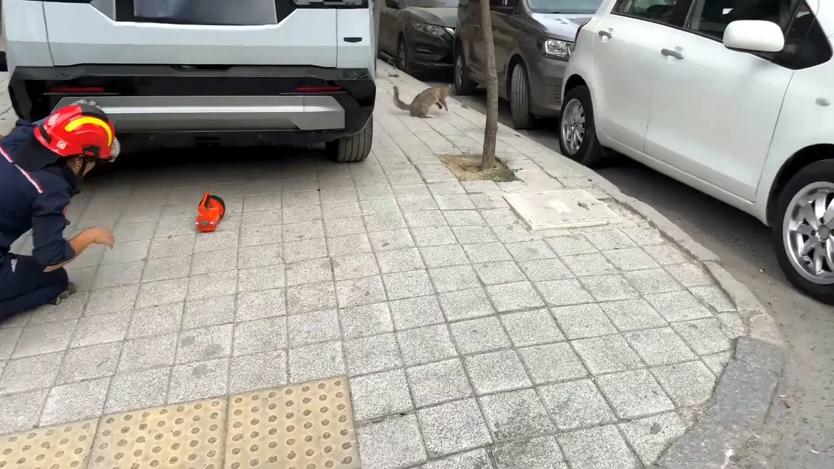 Avcılar'da cipin arka kısmından gelen sesler sürücüyü durdurdu: İtfaiye seferber oldu
