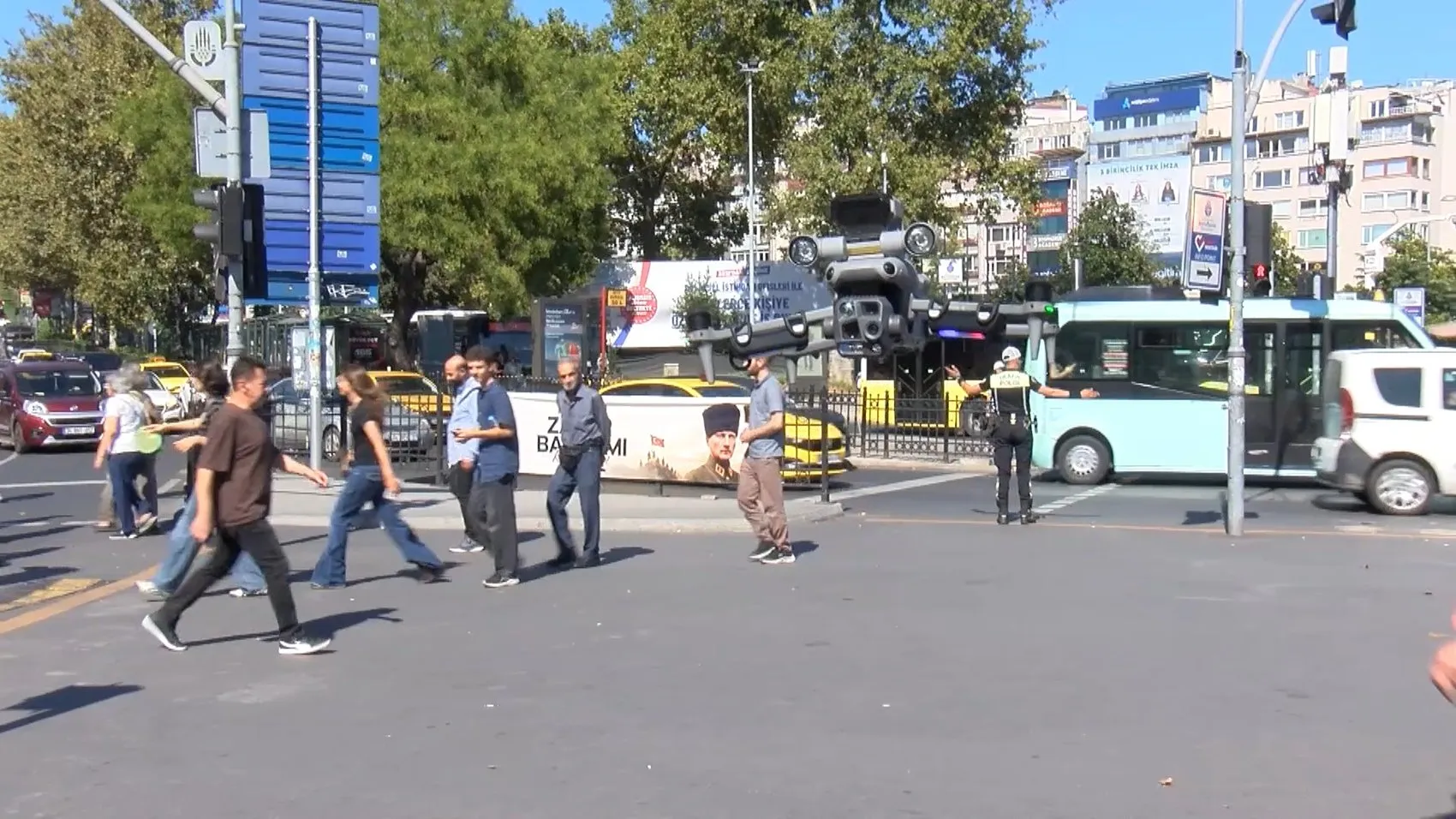 Beşiktaş semalarında beklenmedik göz: Trafik denetiminde dron dönemi