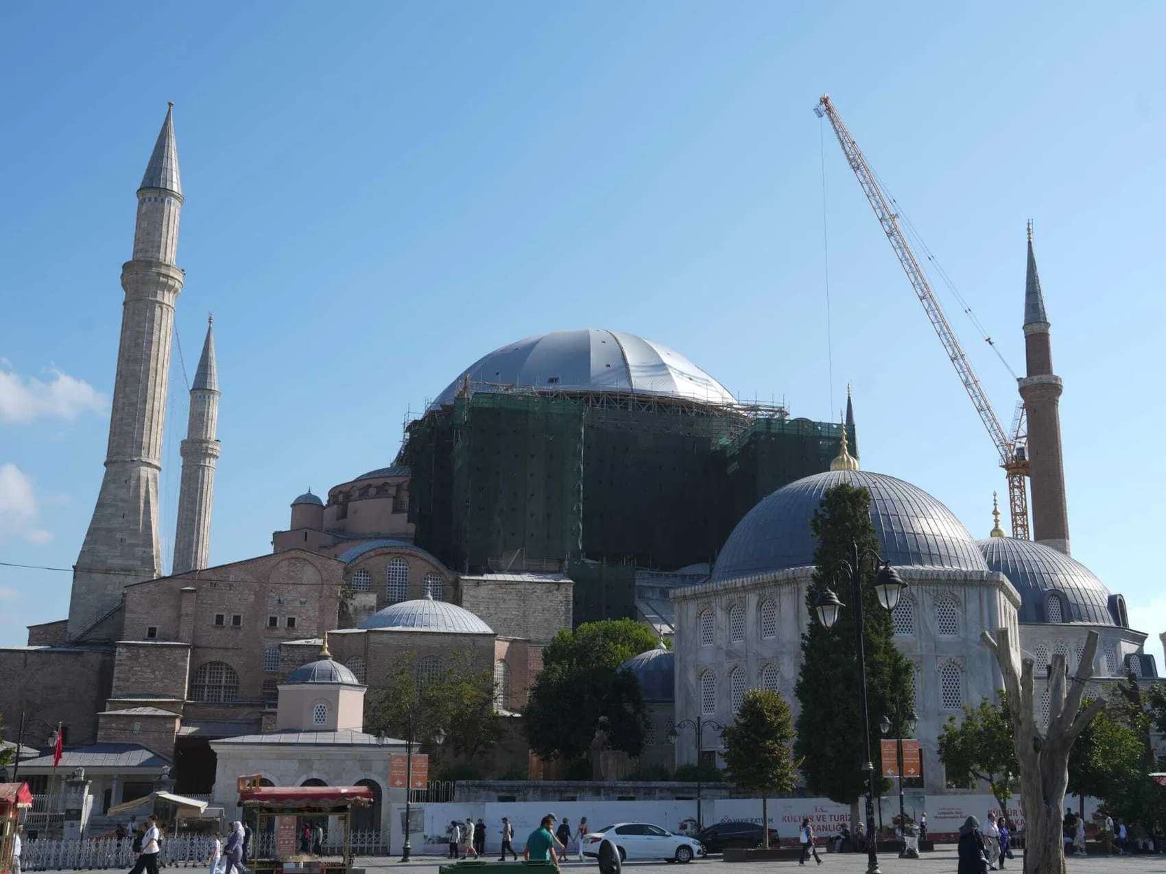 Ayasofya'da dev restorasyon: Doğu yarım kubbe için kritik süreç başlıyor