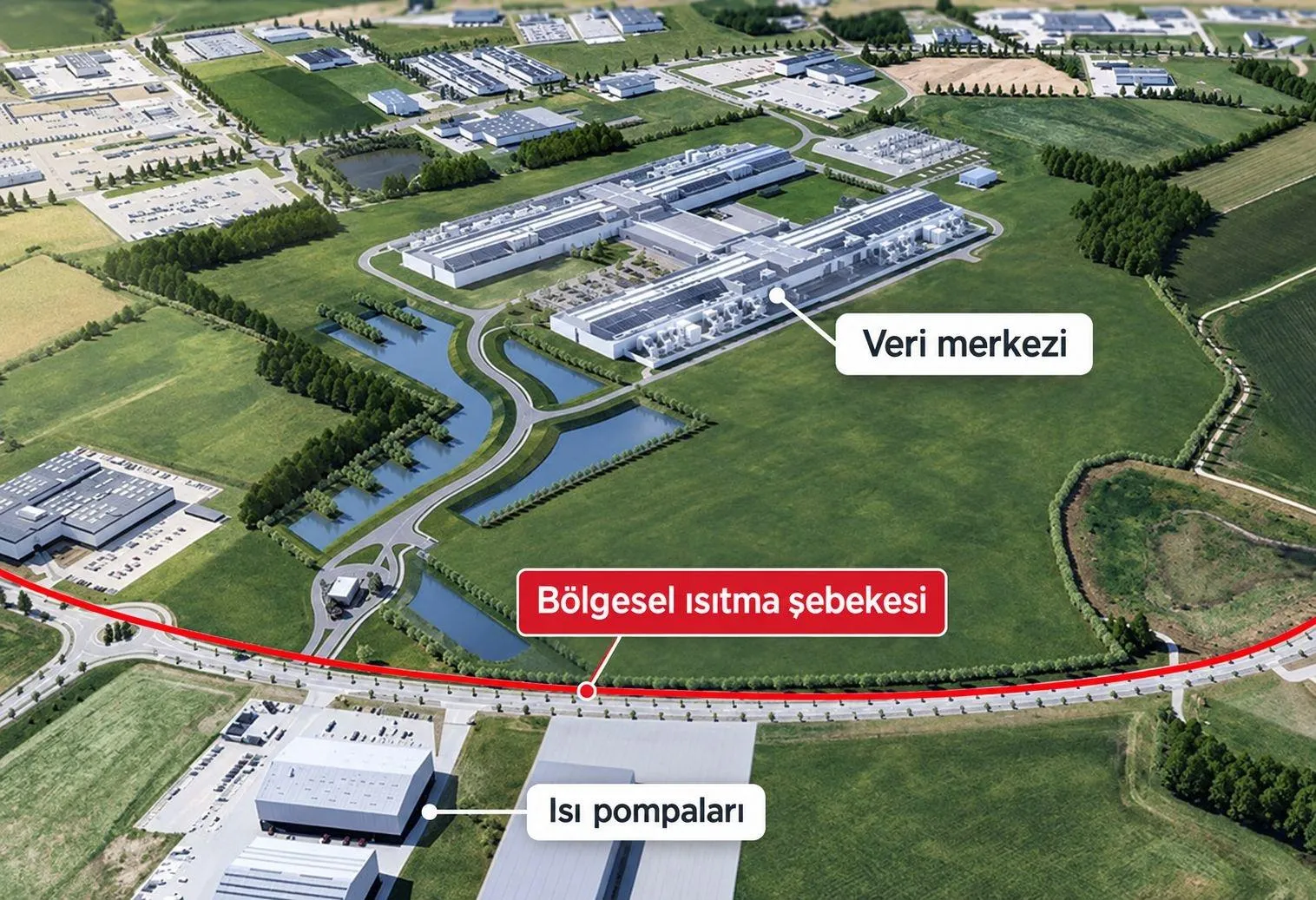 Veri merkezlerinin atık ısısı binlerce evi ısıtıyor