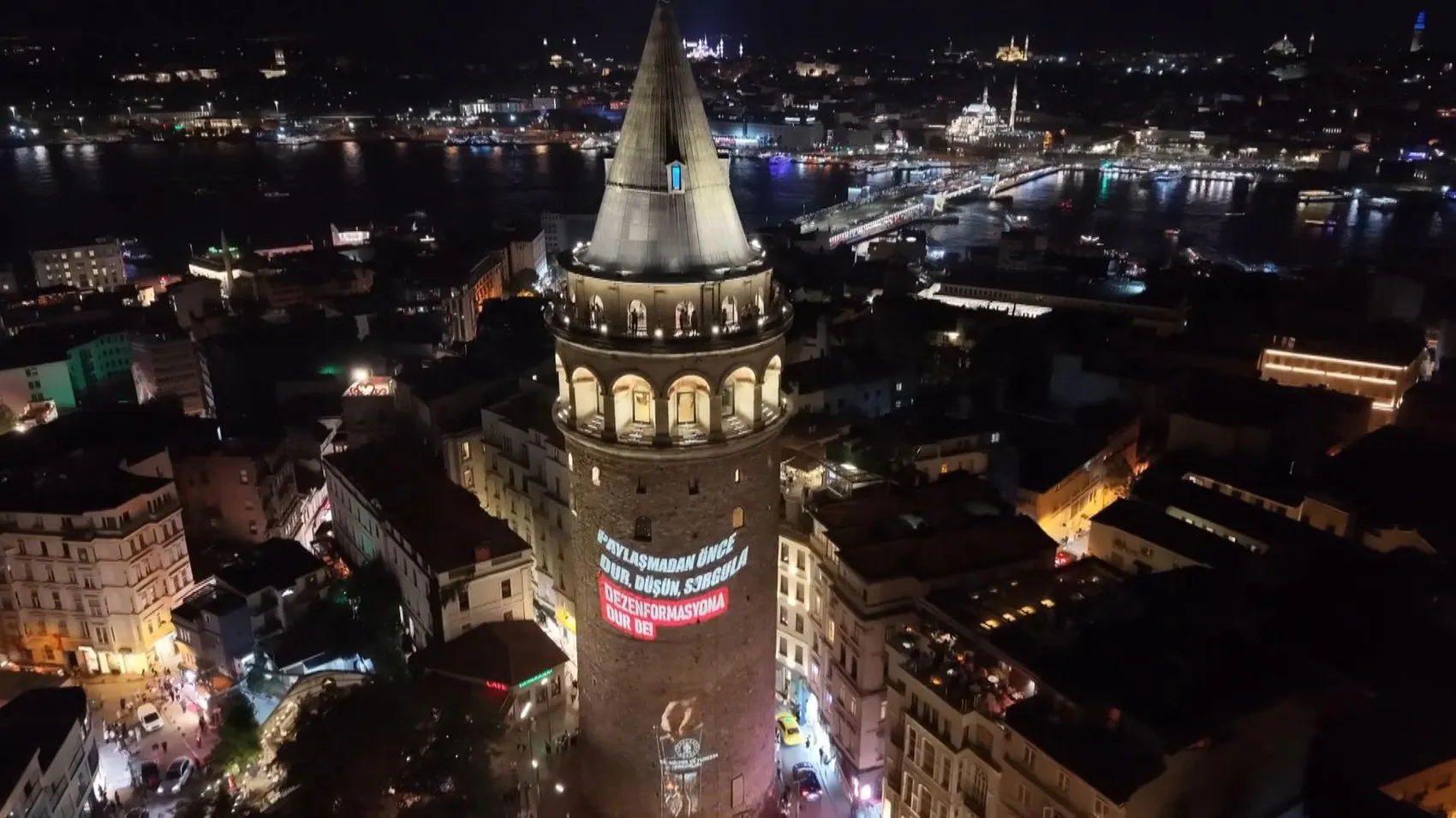 Galata Kulesi'nde dijital farkındalık: Gerçeğin sesi yükseldi