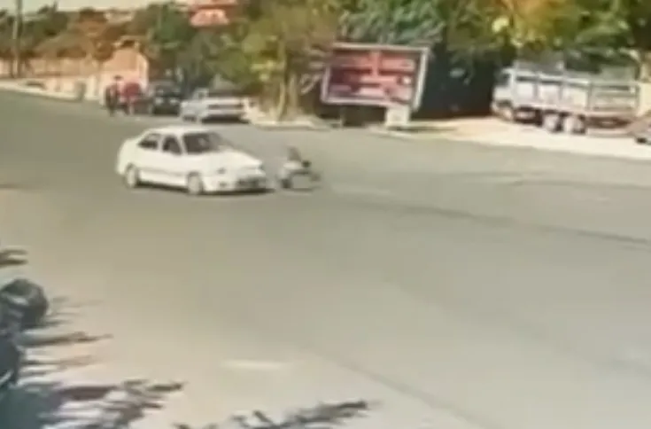 Niğde'de korku dolu anlar: Güvenlik kamerası o dehşet saniyesini kaydetti