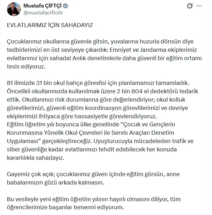 Okullarda güvenlik alarmı: 31 bin yeni görevli ve dedektörlü önlemler devrede