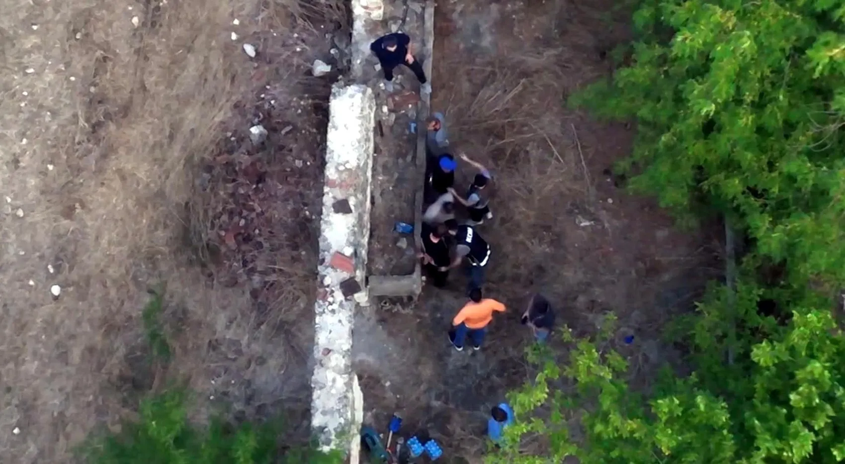 Şeytandere'de define hayalleri hüsranla bitti: Dronla izlendiler