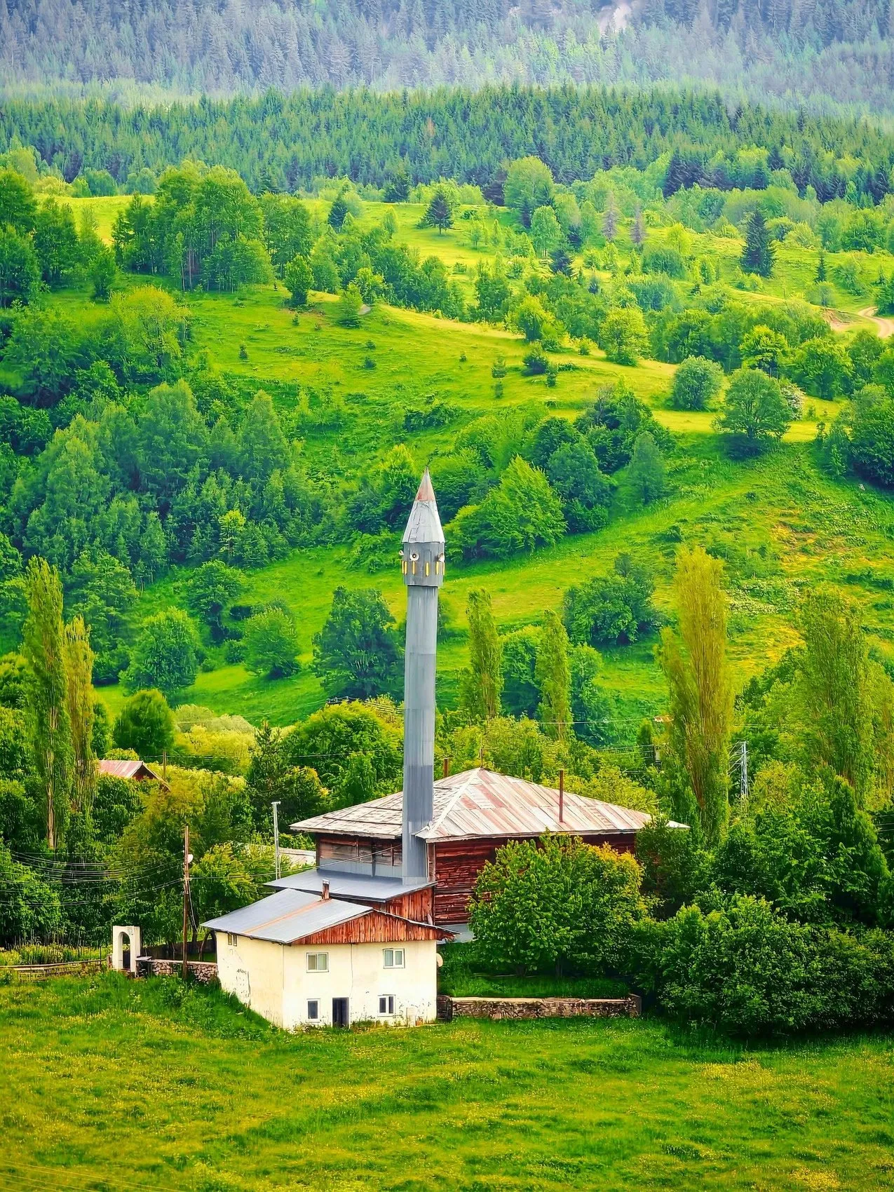 Artvin'de 95 yıllık hüzün: Tarihi cami alevlere teslim oldu