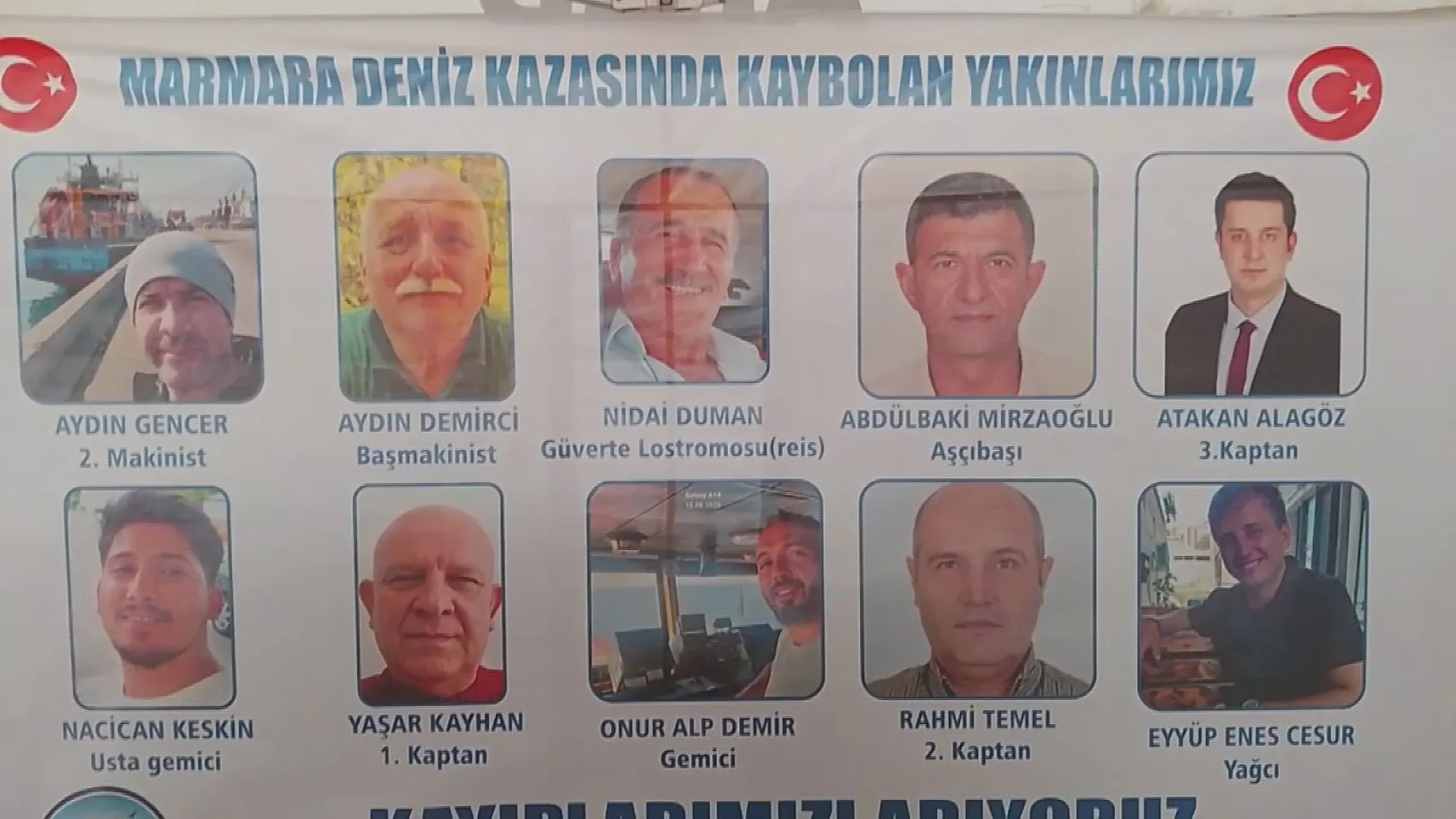 Silivri açıklarında zamana karşı yarış: Batan geminin mürettebatı için umutlu bekleyiş 14. gününde